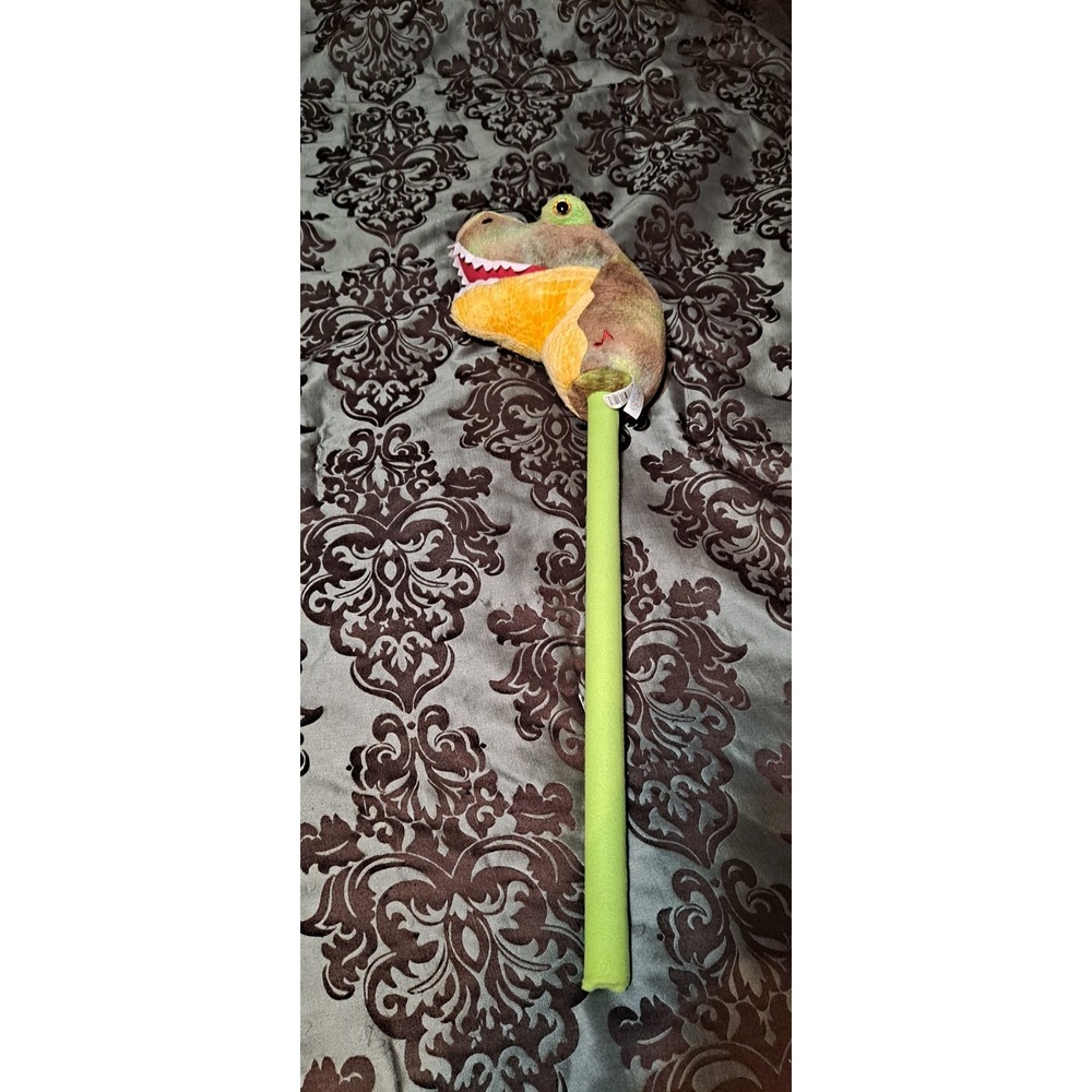 Create Imagine Dinosaur Plush Stick‎ Animal toy, a soft hobby horse With Sound